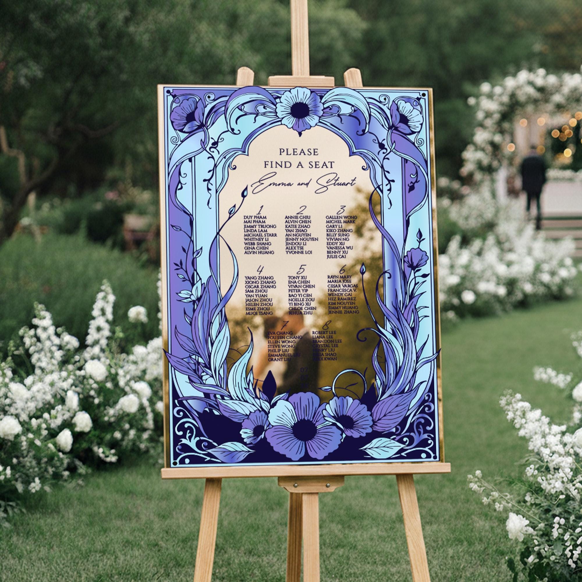 Wedding Seating Chart – Budapest