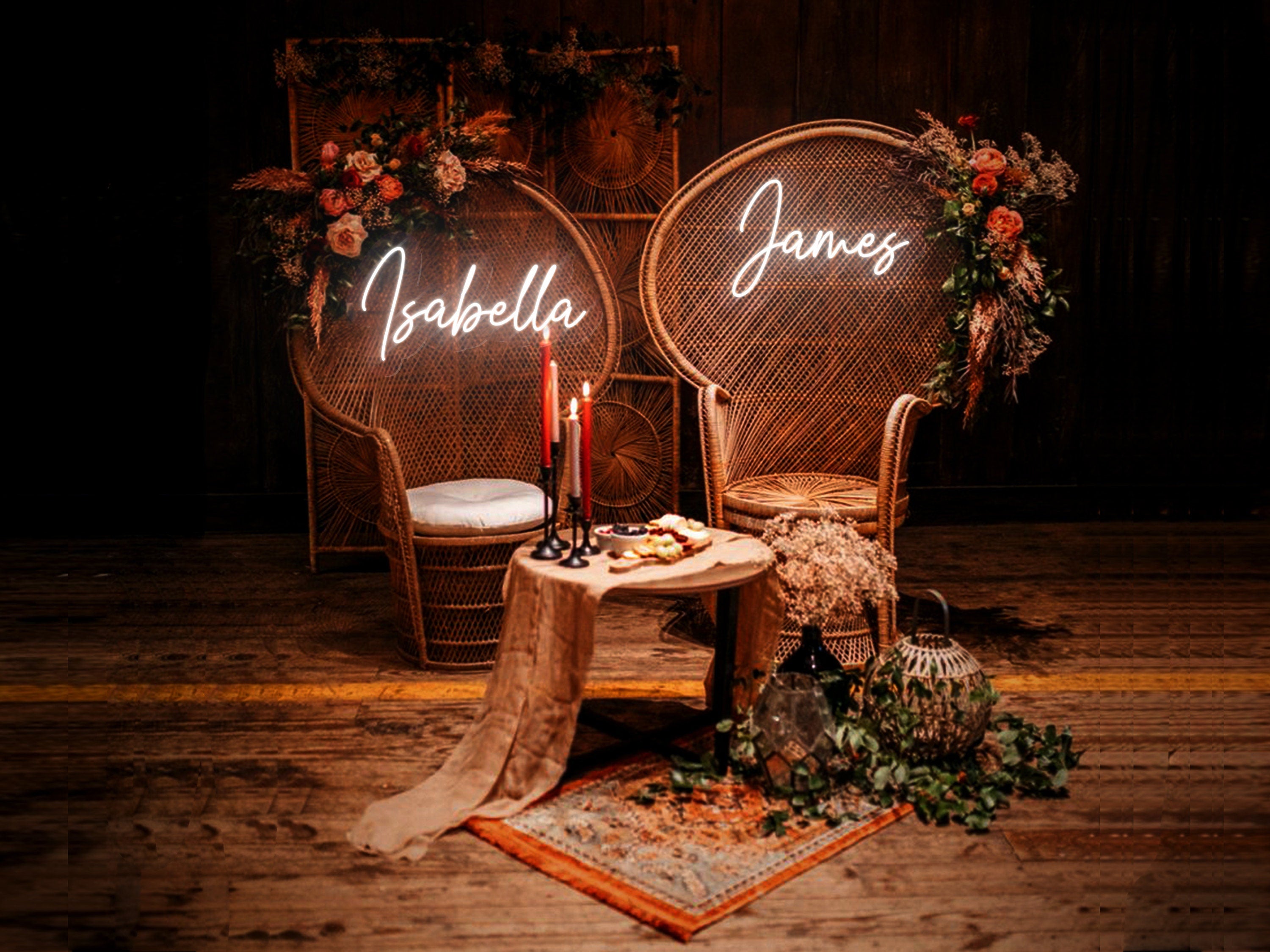 Wedding Mr and Mrs Chair Neon Sign Custom Neon Sign Bride And Groom Decor Led Light
