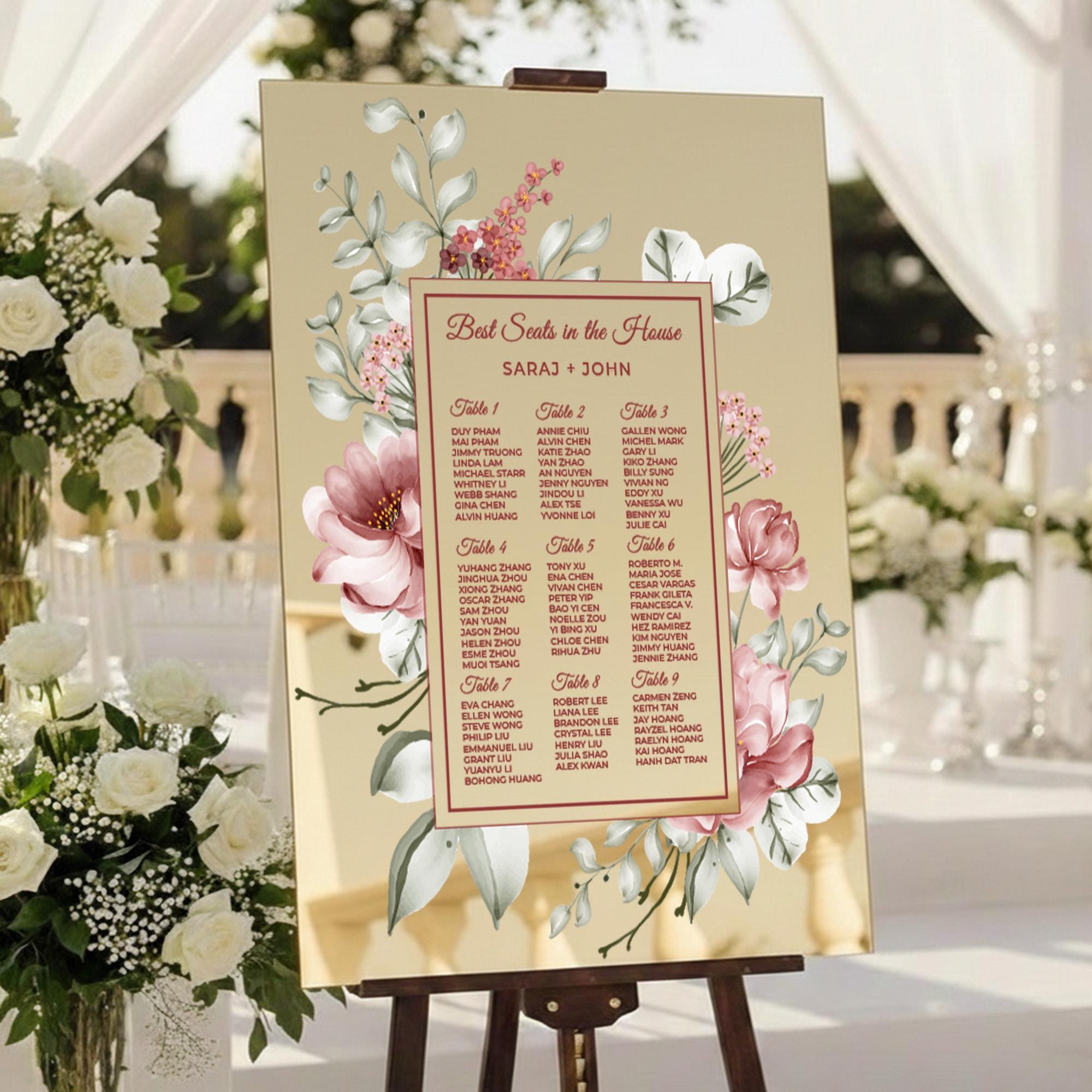 Wedding Seating Chart – Marrakech