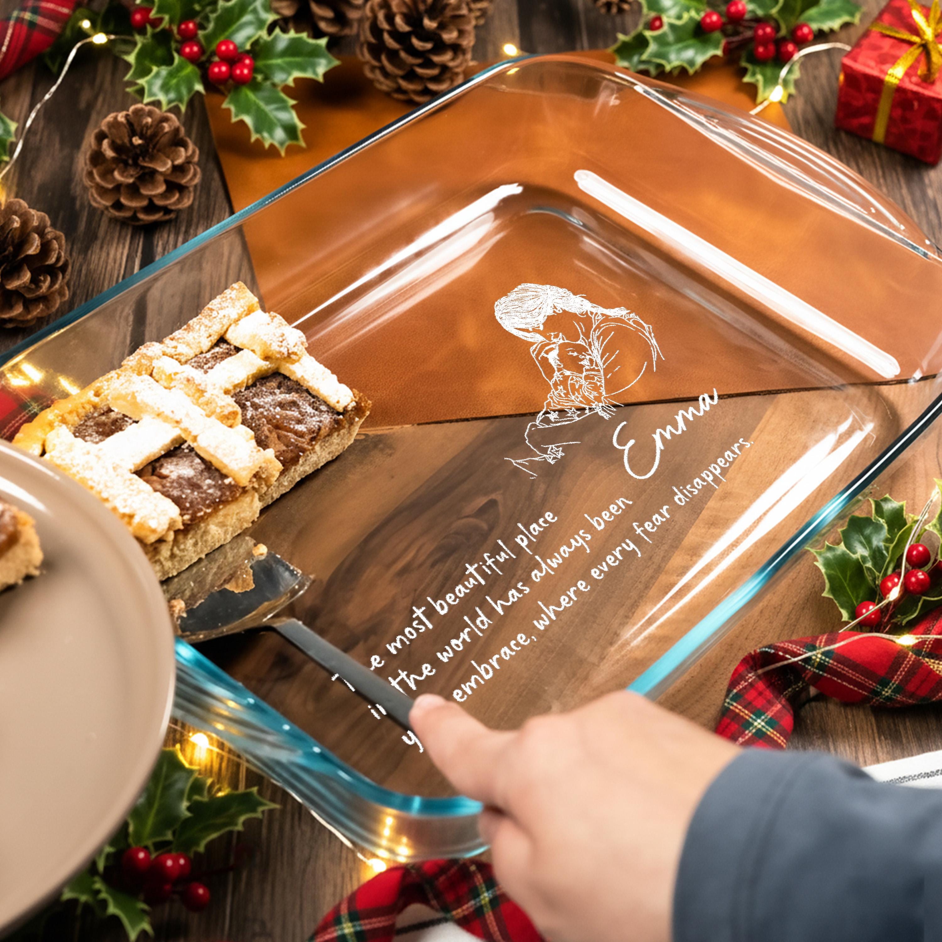 Personalized Casserole Dish Unique Cooking Gifts Handwritten Recipe Keepsake