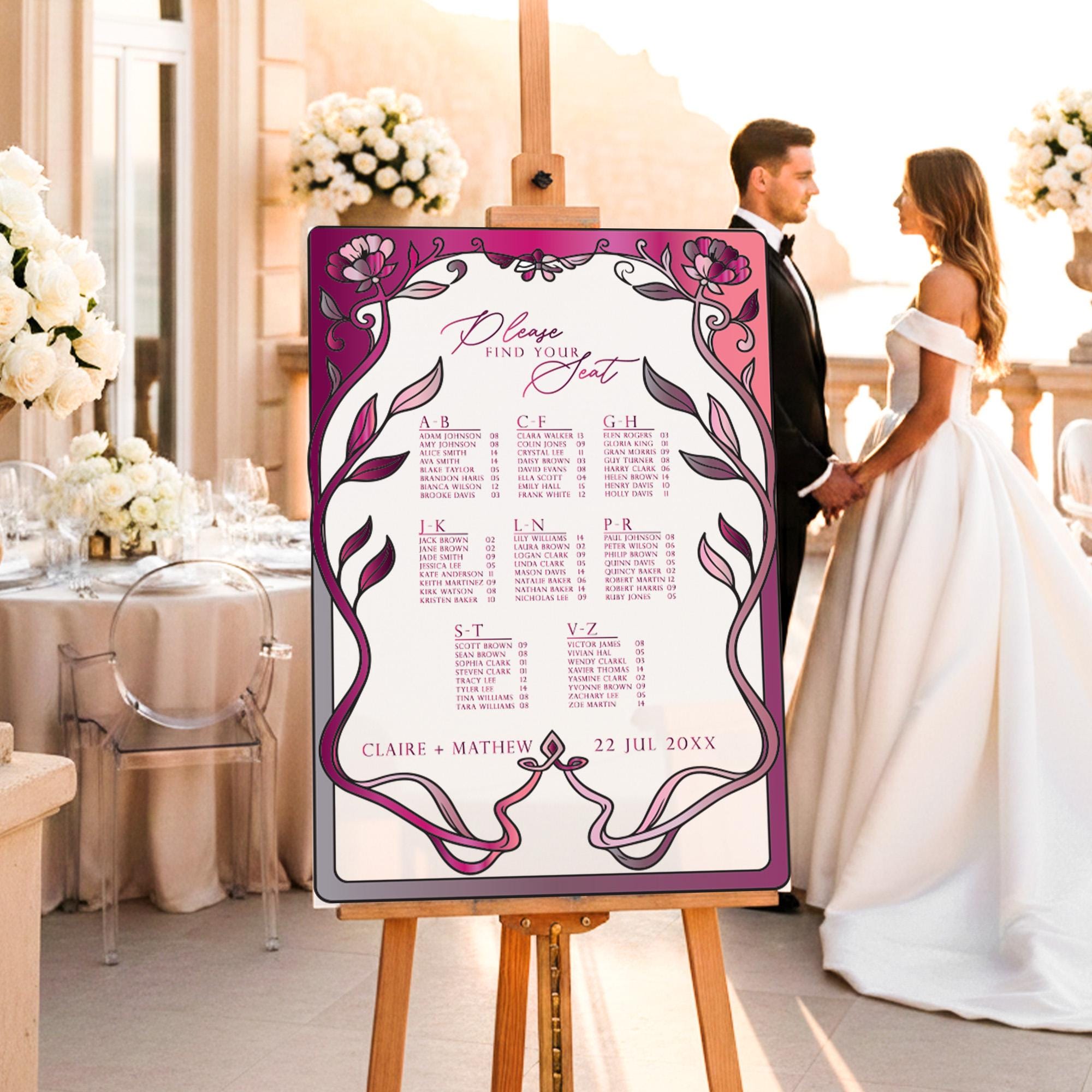 Wedding Seating Chart – Ibiza