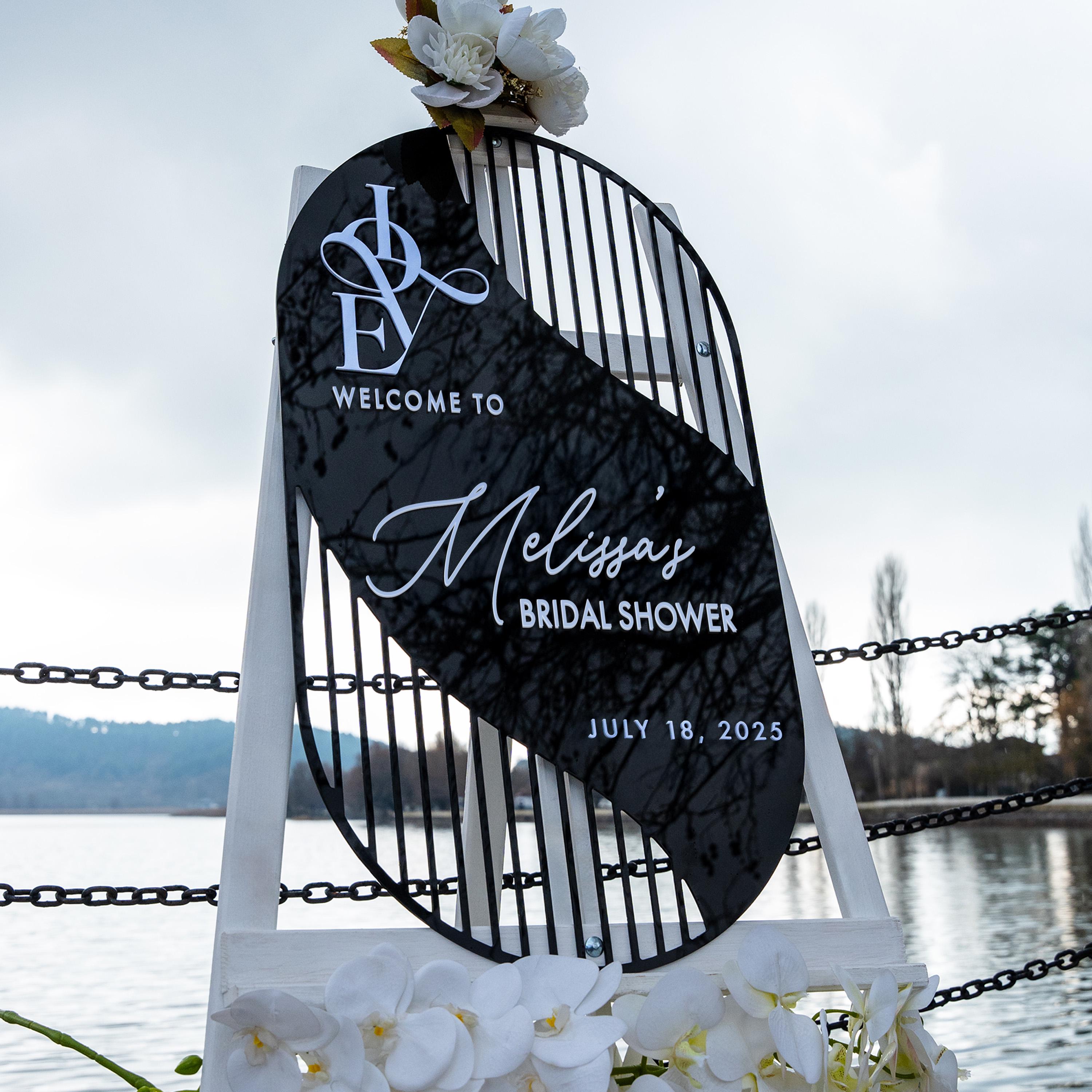 Personalized Bridal Shower Sign and Bachelorette Party Welcome Decor Istanbul Collection