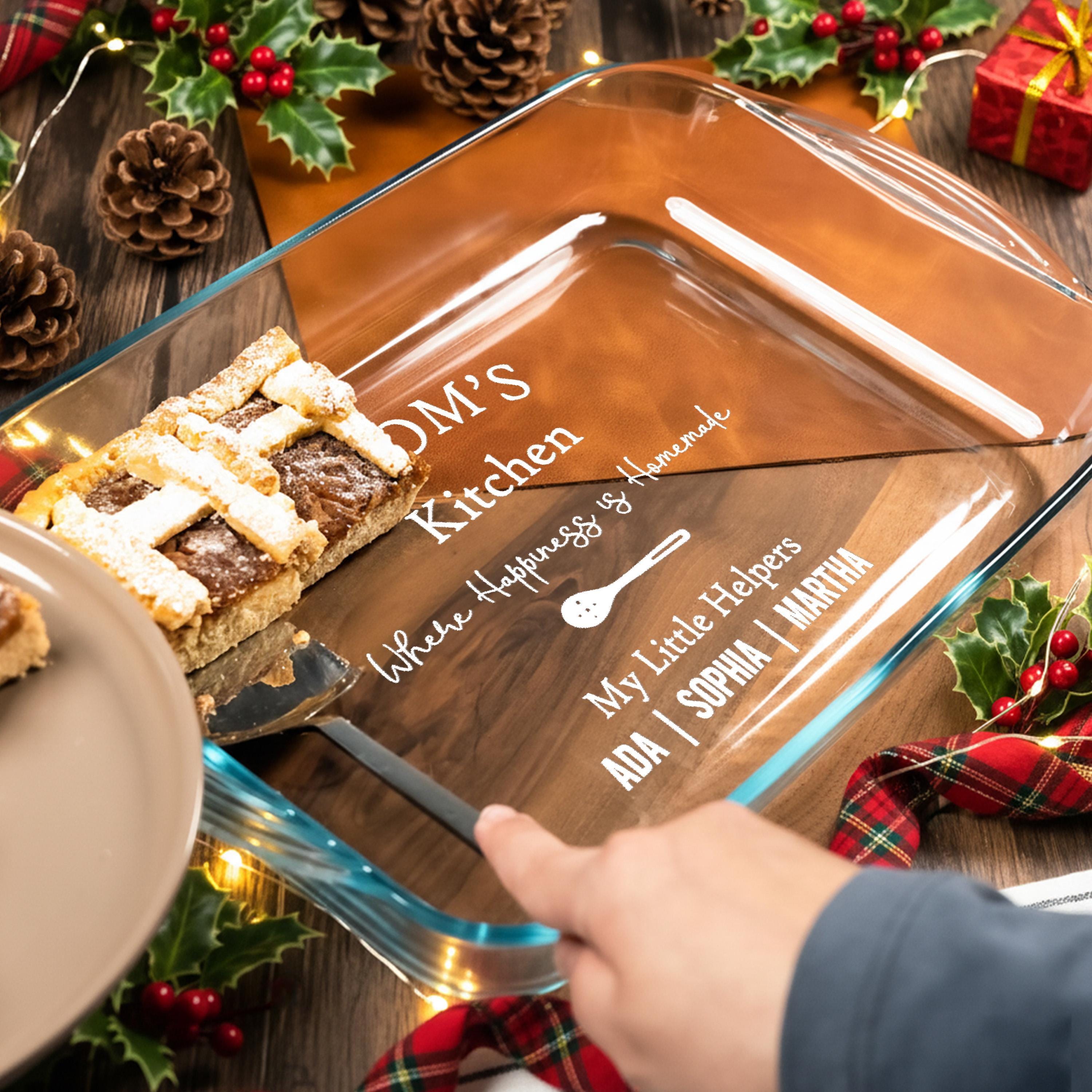 Personalized Baking Dish Casserole Dish Family Recipe Keepsake Heirloom Cooking Gift