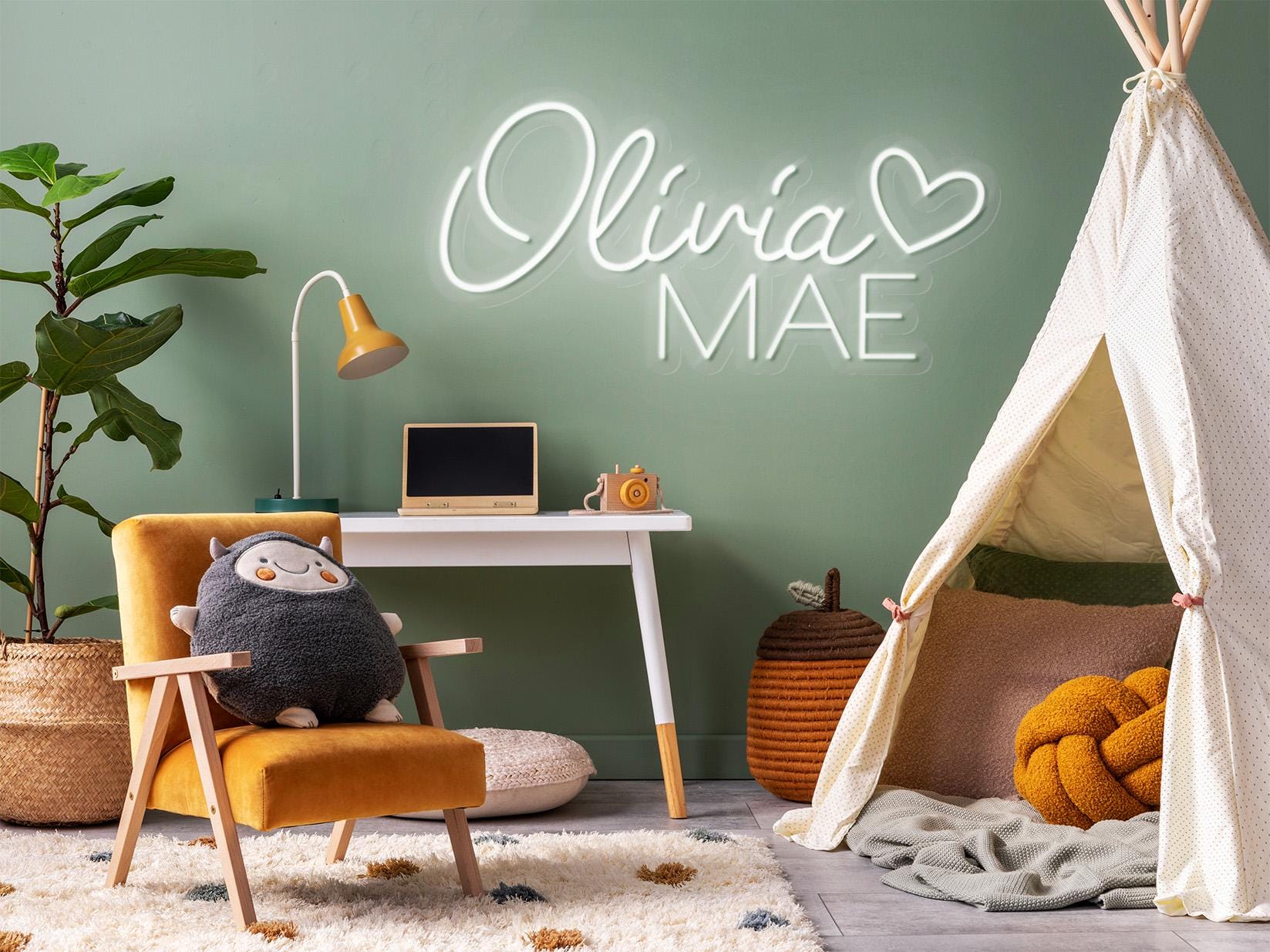 Custom Neon Sign Kids Bedroom Decor LED Night Light Nursery Wall Art Gift