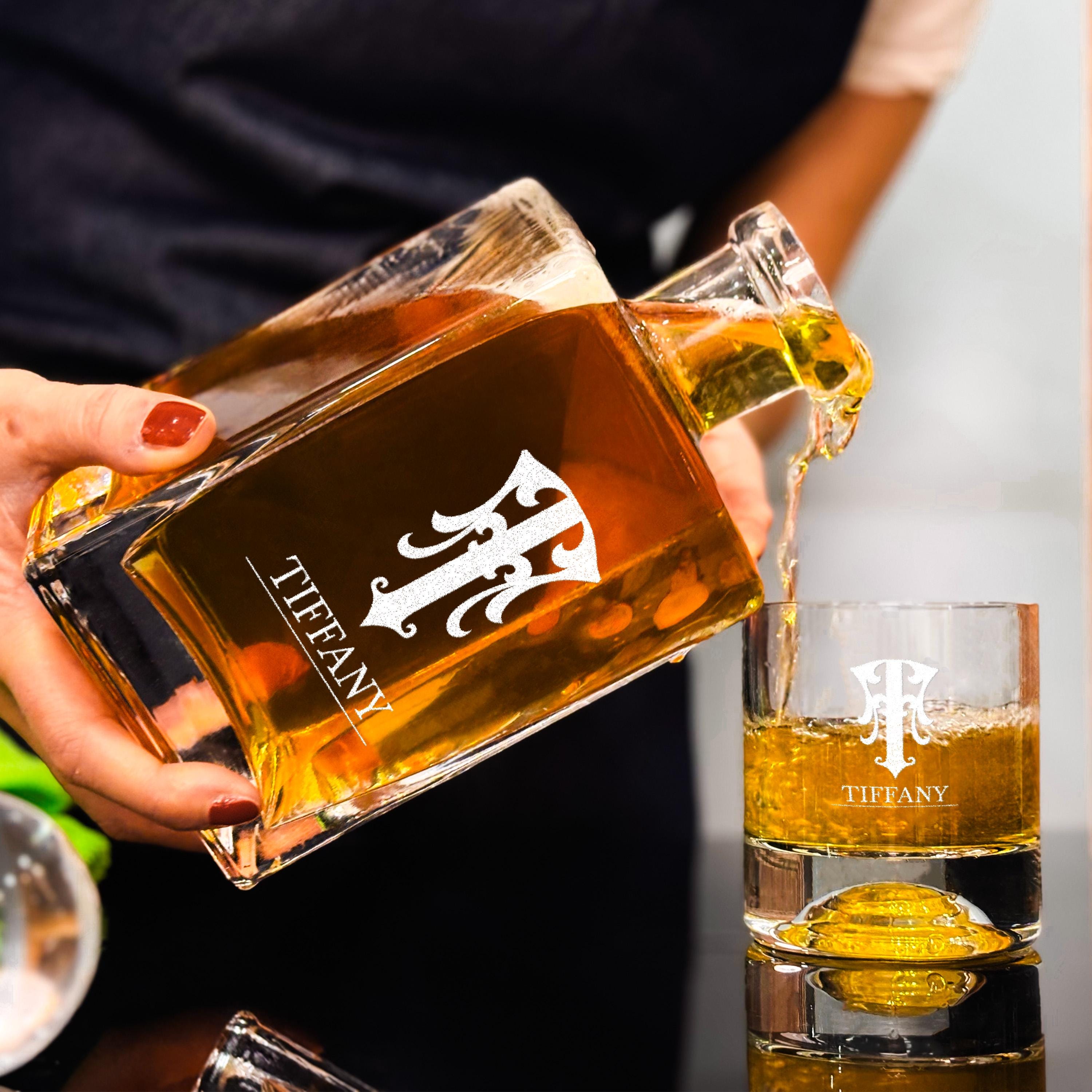 Engraved Whiskey Glasses Premium Quality Glassware Gift For Wedding Or Anniversary