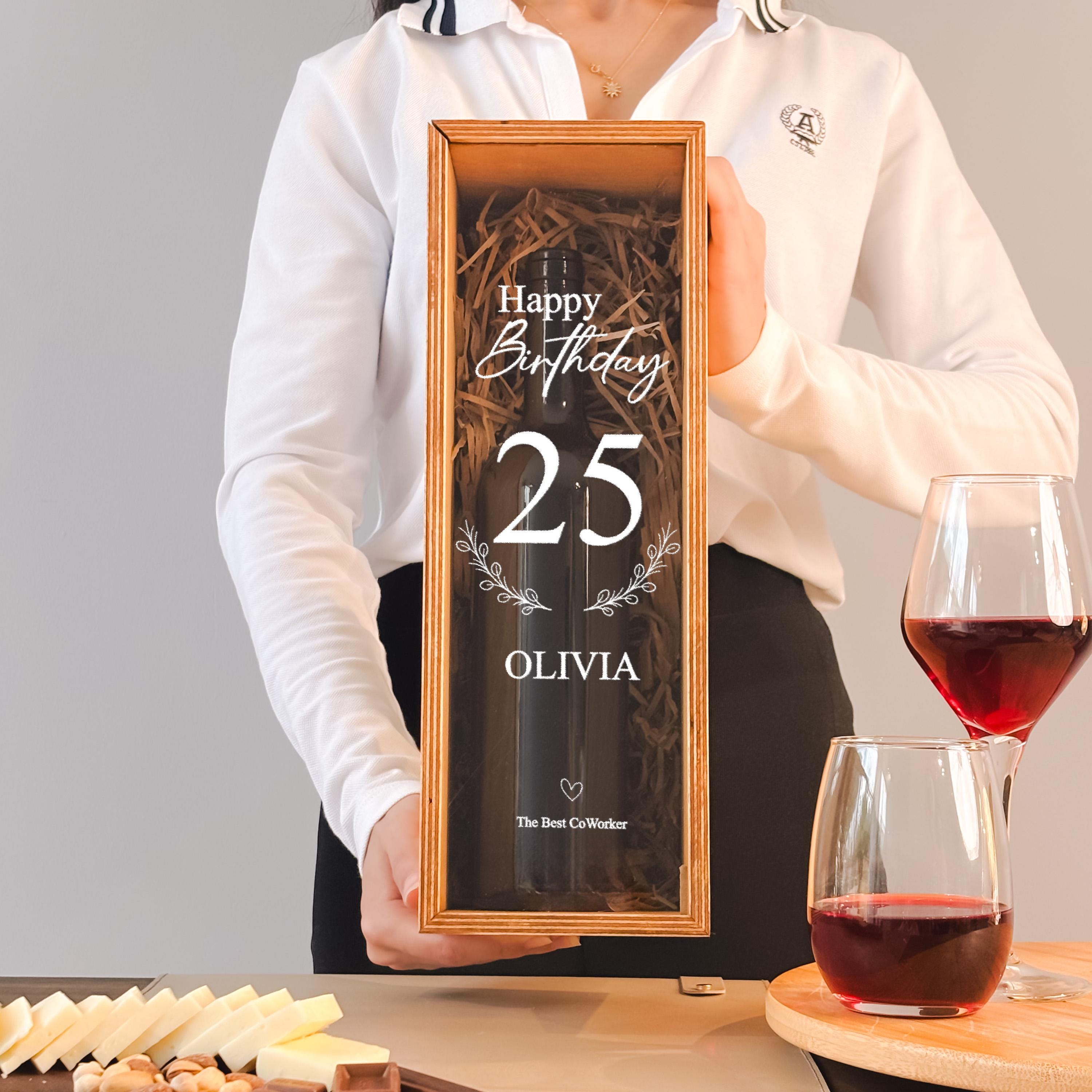 Personalized Wine Box Wooden Wine Box Wedding Gift Anniversary Gift