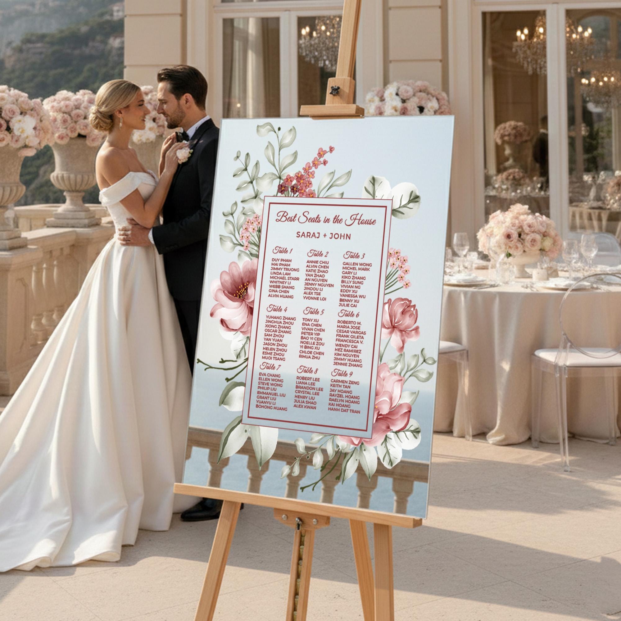 Wedding Seating Chart – Marrakech