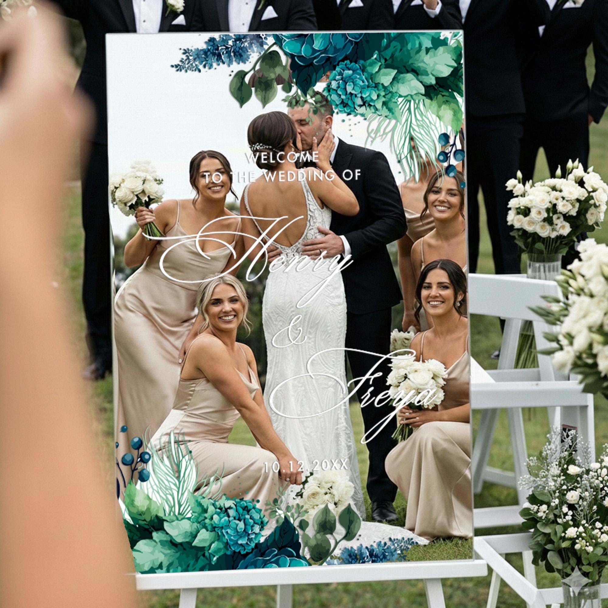 Wedding Welcome Sign – Santorini