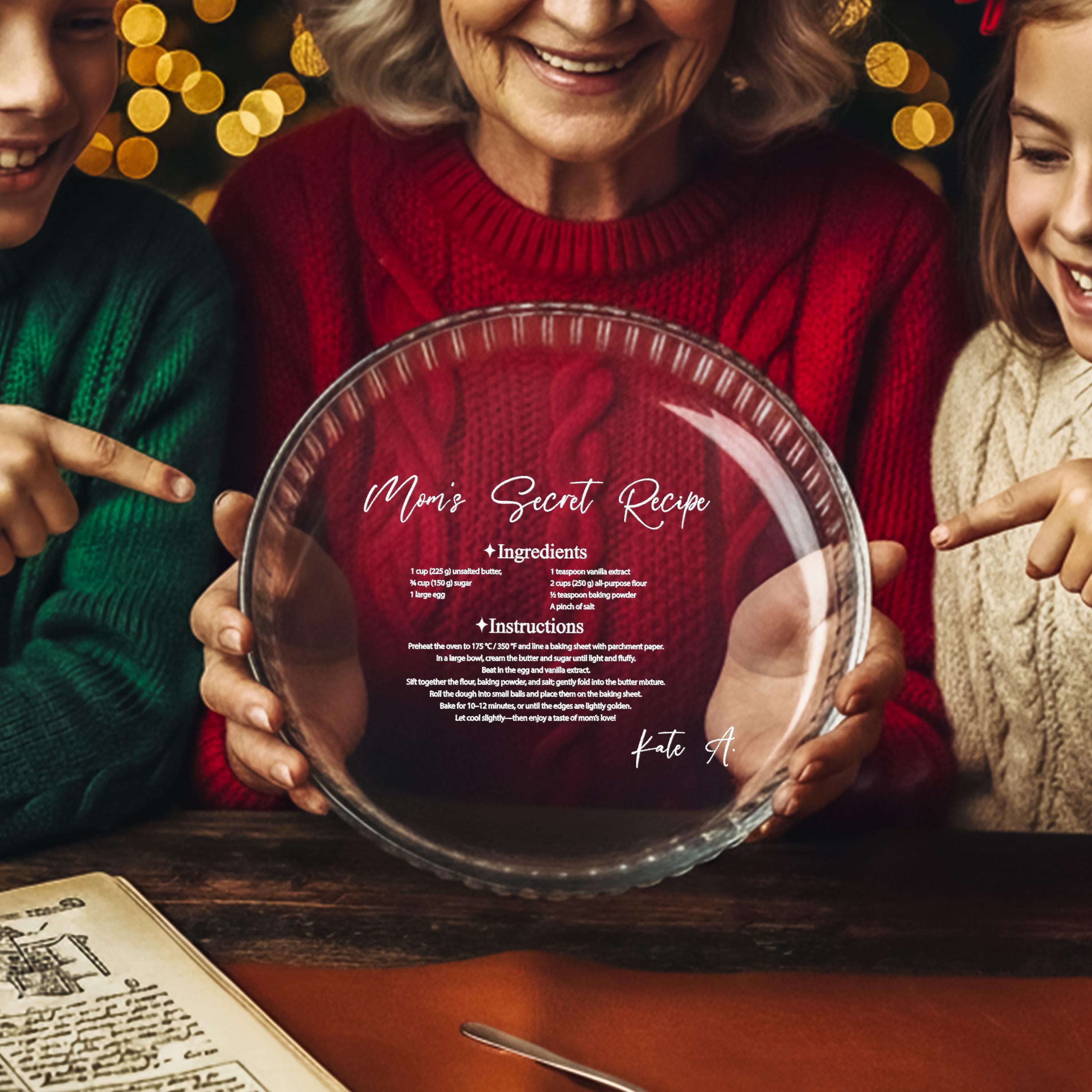 Personalized Baking Dish Casserole Dish Oven Safe Heirloom Kitchen Gift Unique Keepsake