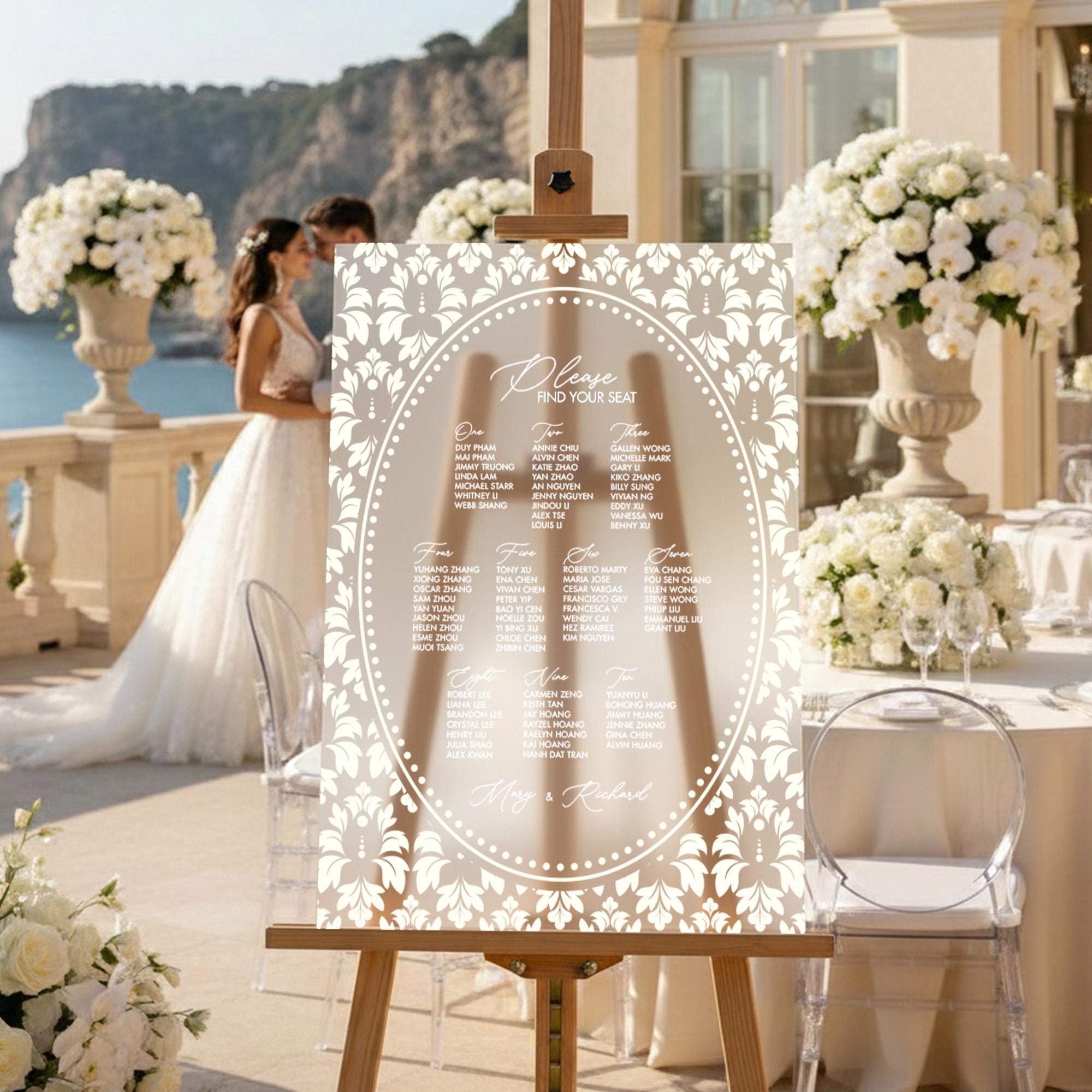 Wedding Seating Chart – Paris