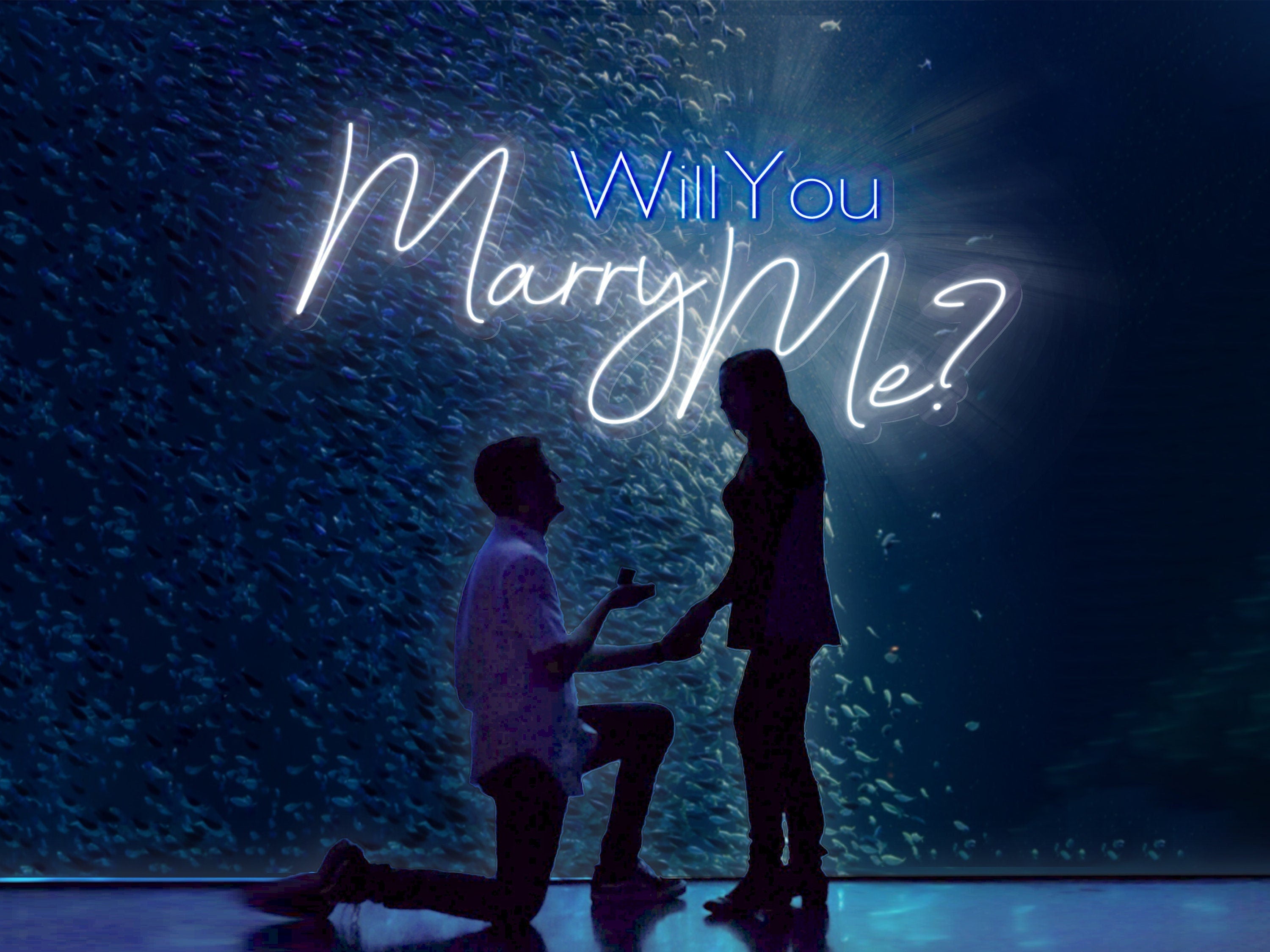 Custom Neon Sign Wedding Proposal Sign Romantic Engagement Backdrop Light