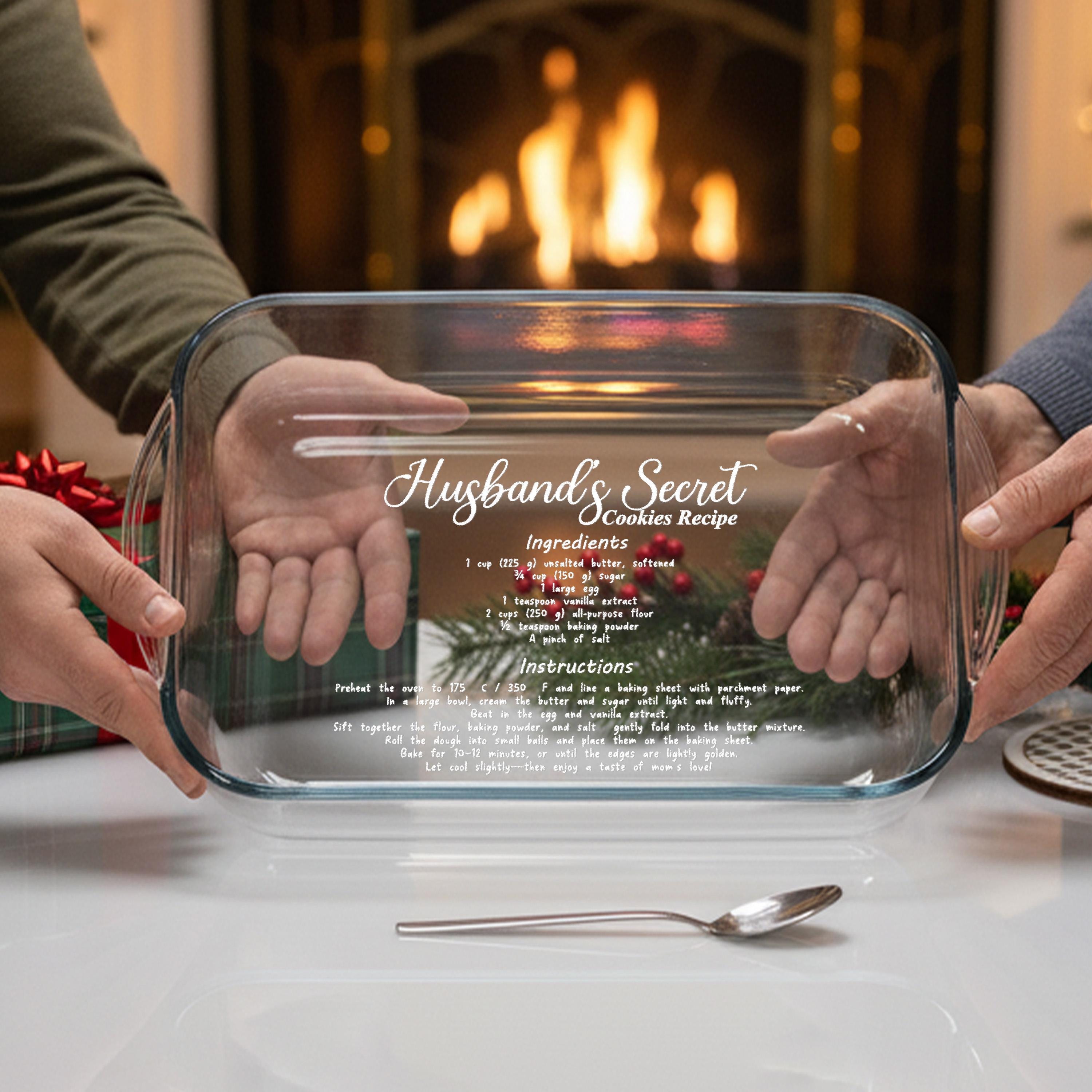 Personalized Casserole Dish Engraved Baking Dish Oven Safe Unique Kitchen Gift