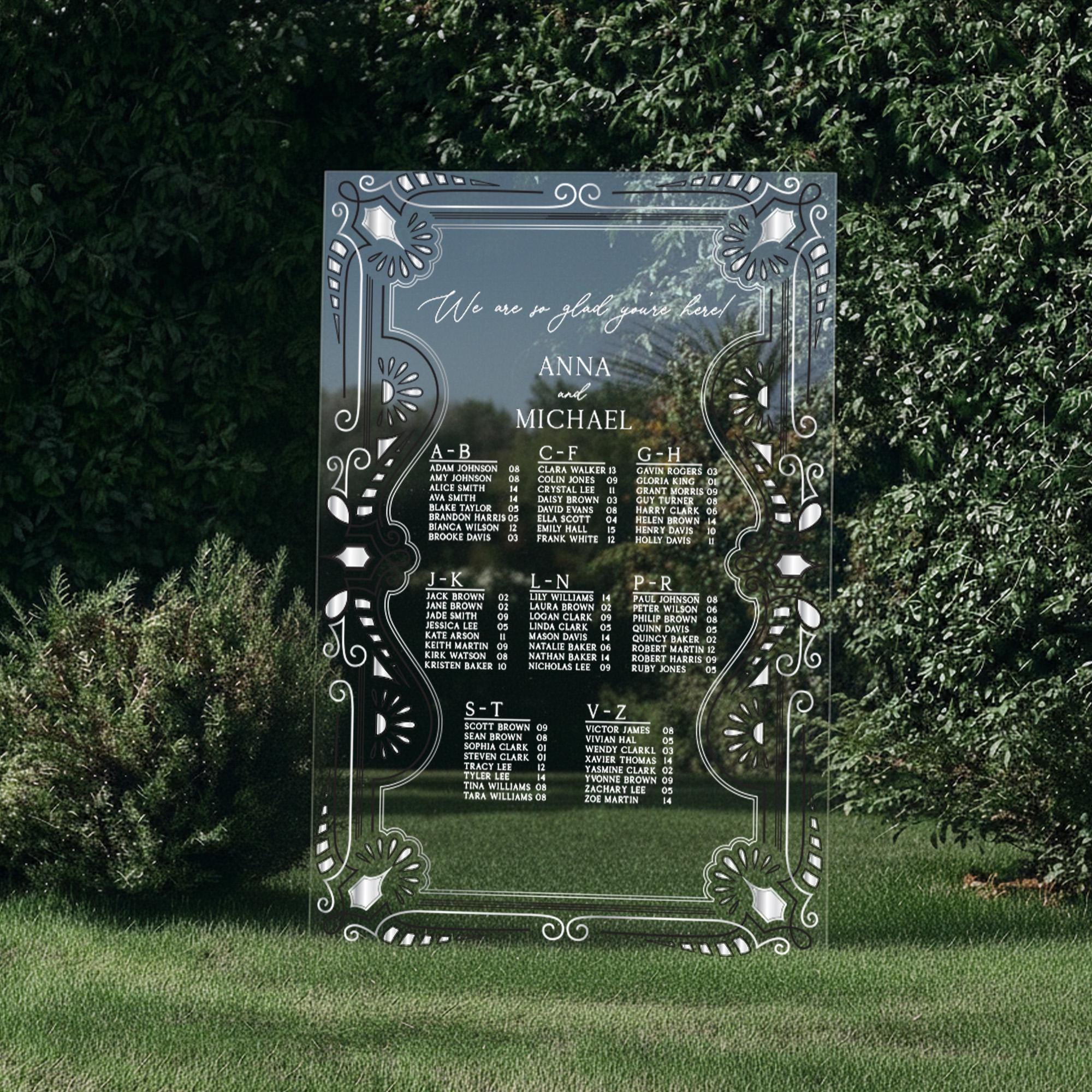Wedding Seating Chart – Florence