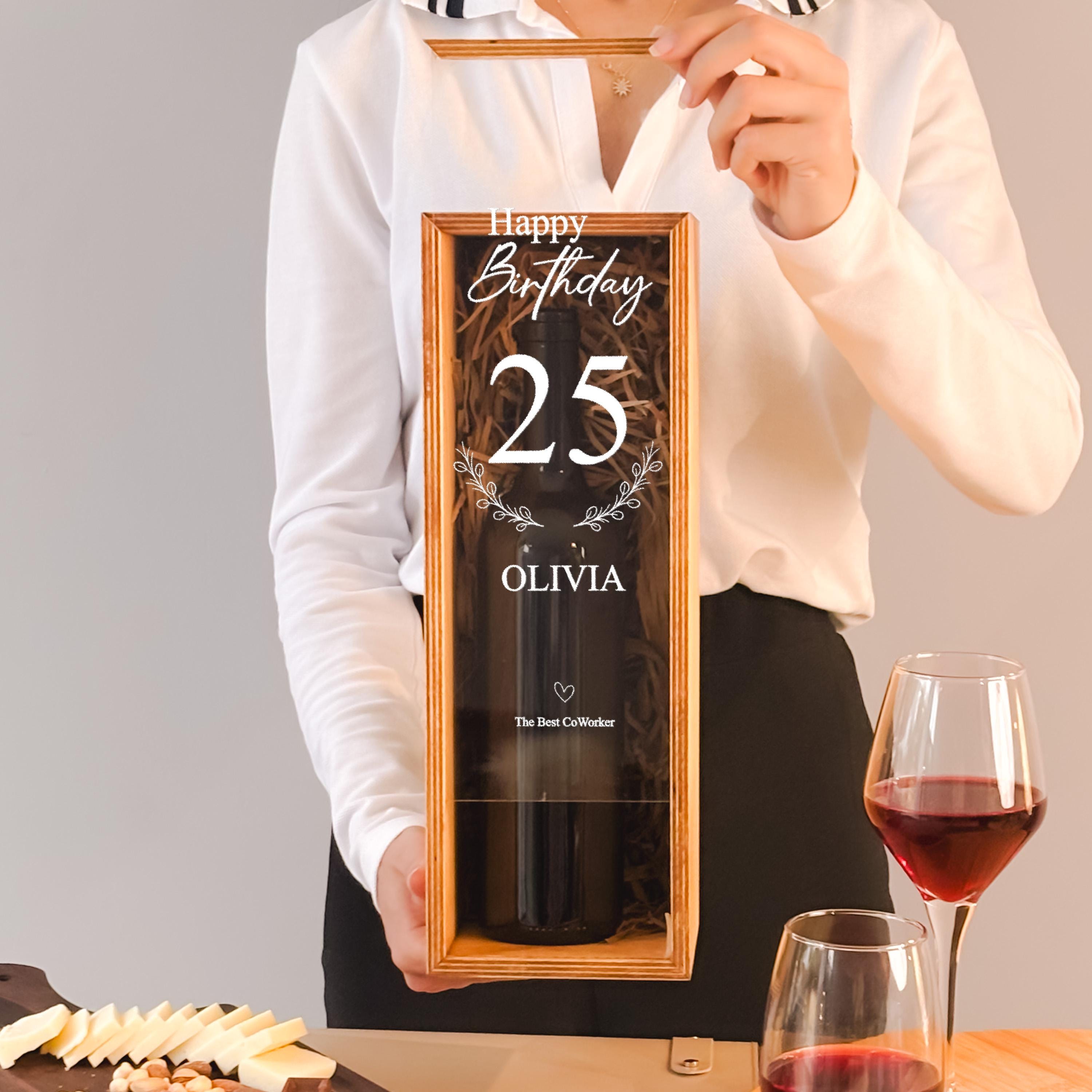 Personalized Wine Box Wooden Wine Box Wedding Gift Anniversary Gift