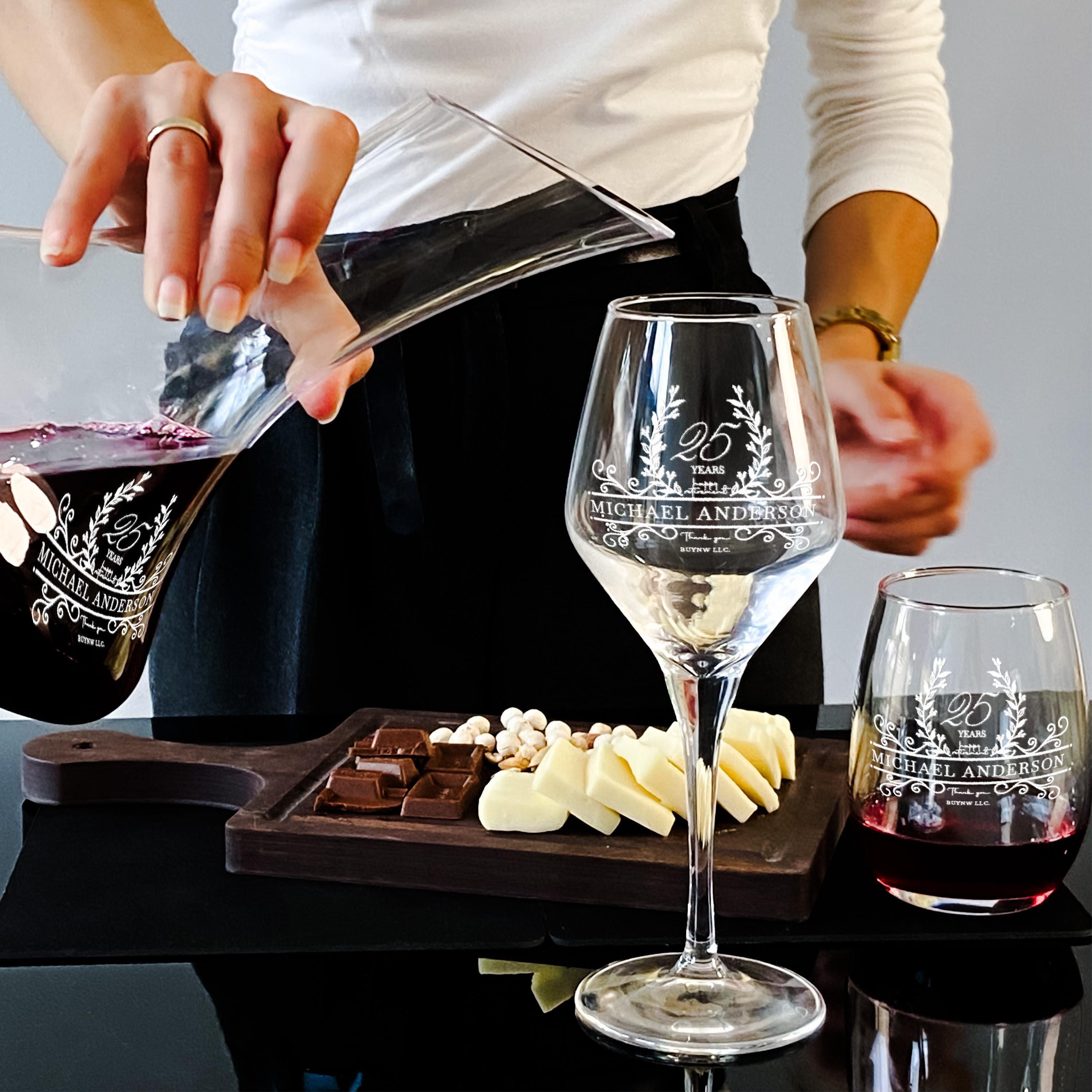 Retirement Wine Decanter Elegant Personalized Wine Set Gift For Her