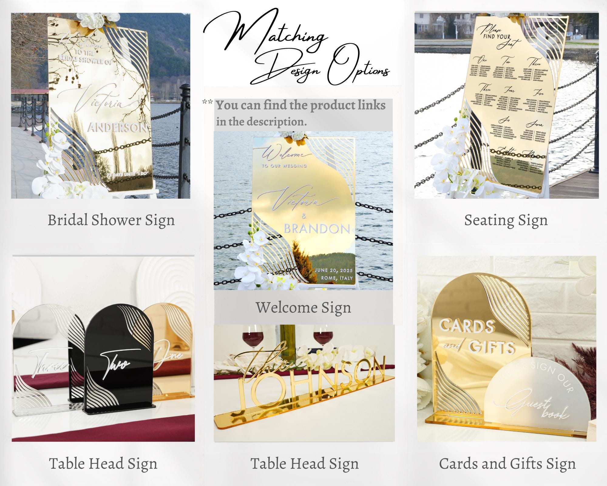 a collage of different types of wedding cards