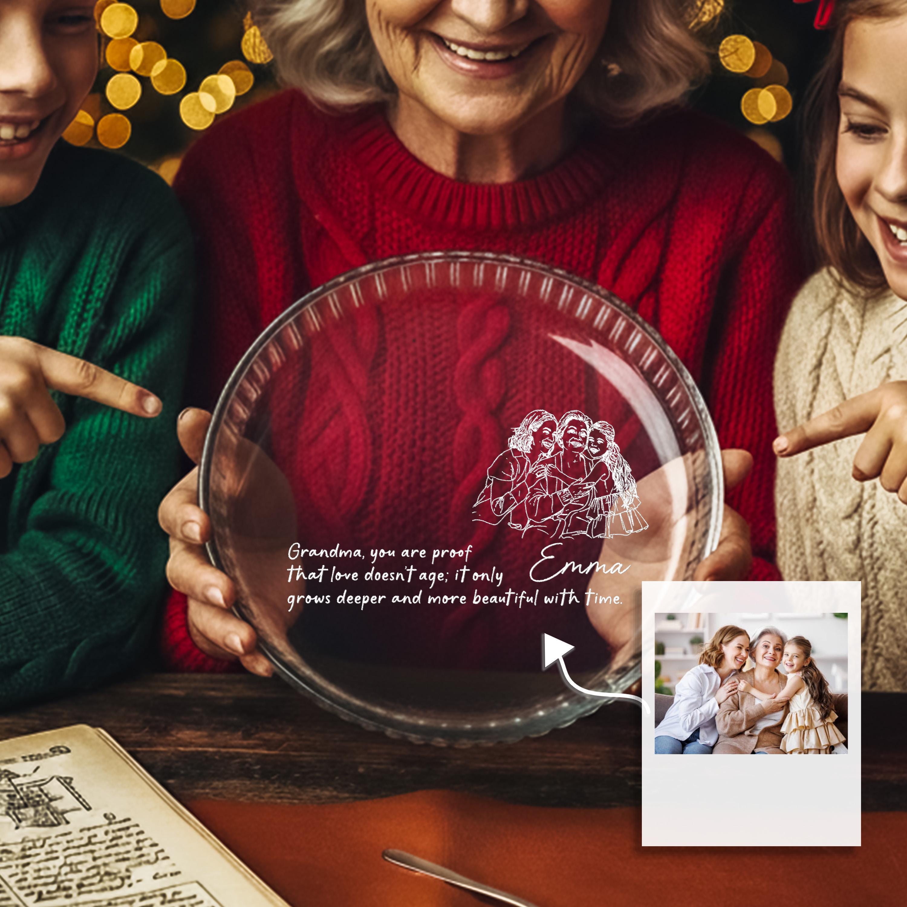 Personalized Casserole Dish Engraved Baking Dish With Grandma Recipe Gift