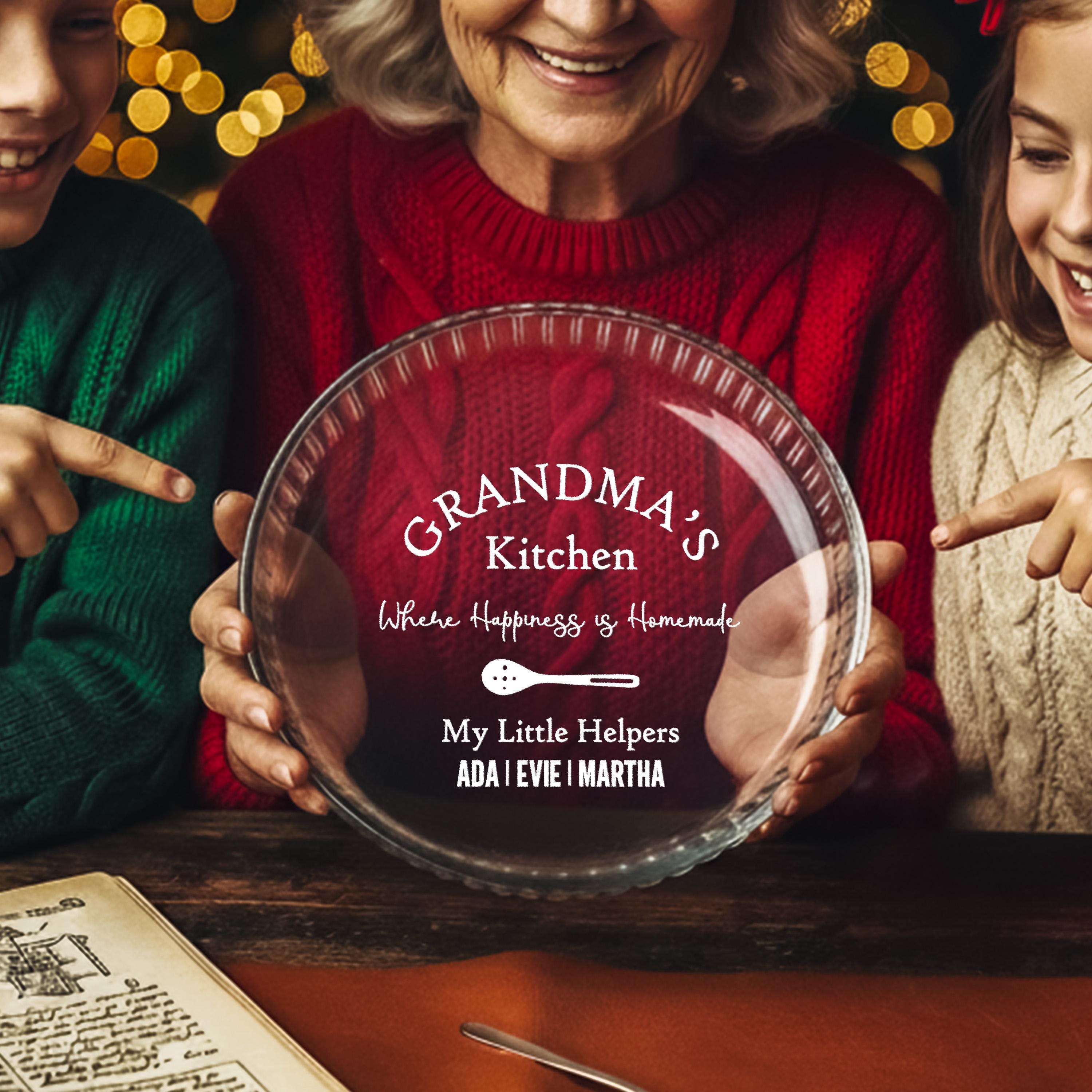 Personalized Baking Dish Casserole Dish For Family Gift Engraved Glass Bakeware