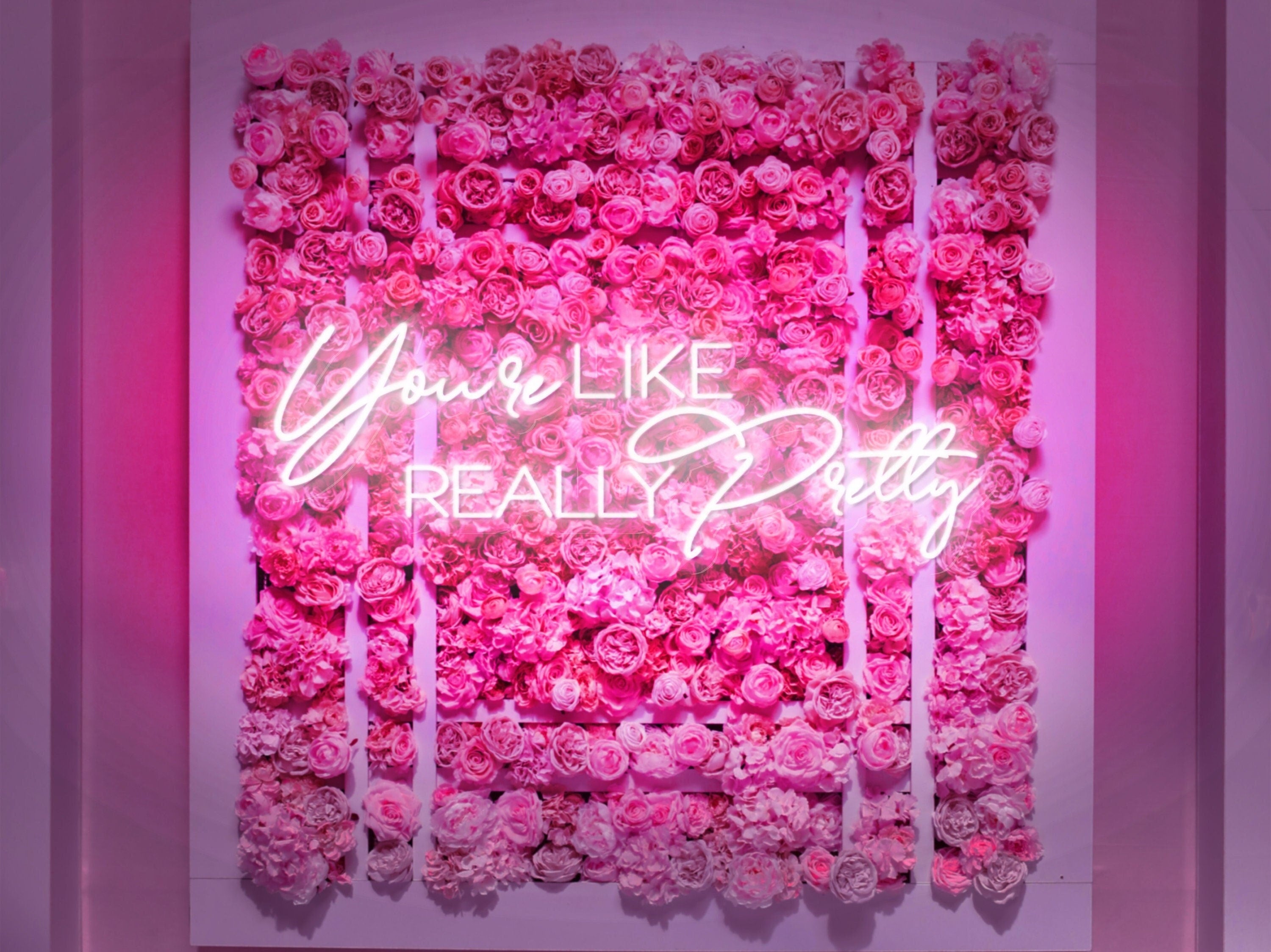 Pink Neon Sign Handcrafted Neon Art Beauty Room Lighting Gift