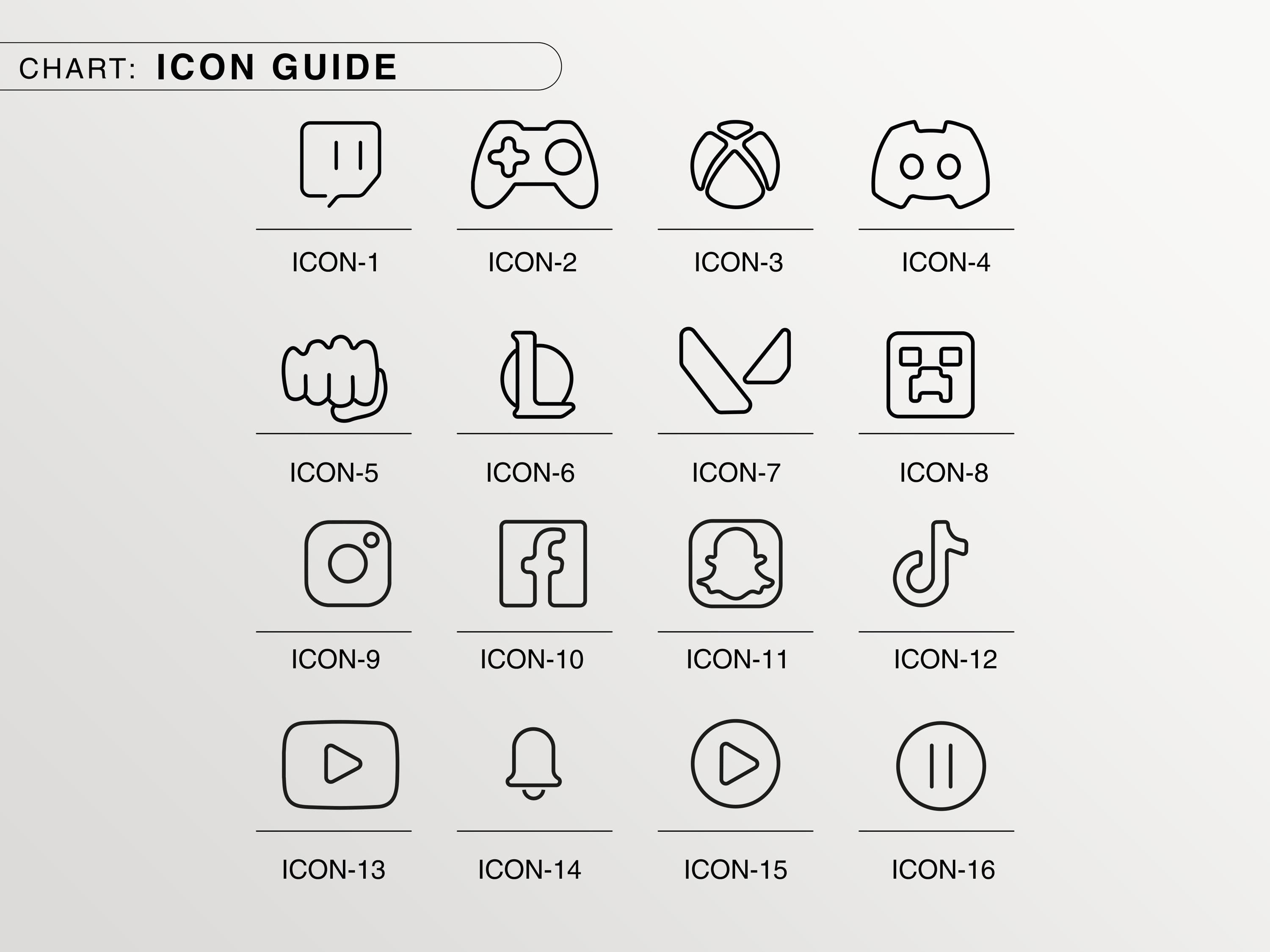 a white background with a bunch of icons