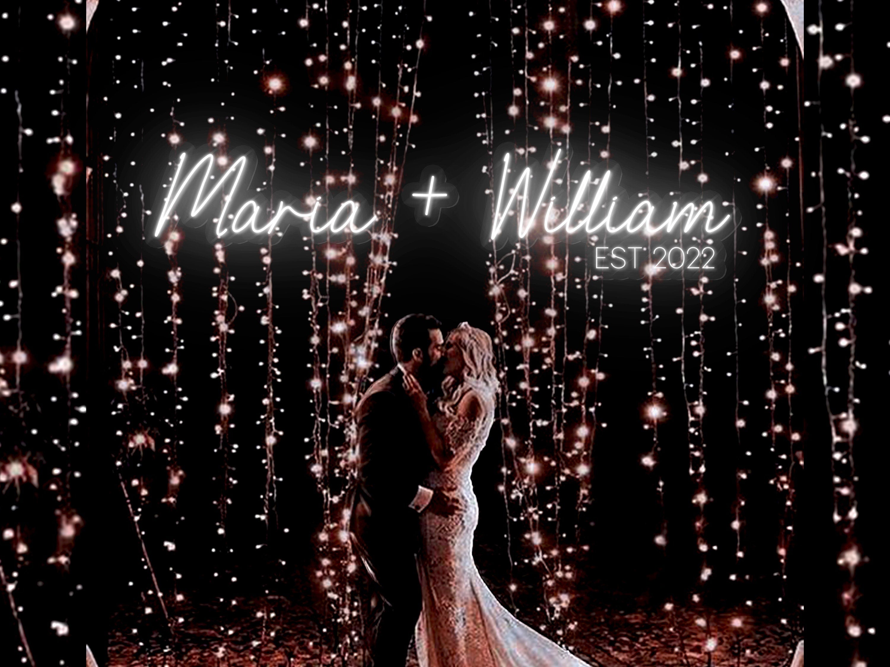 Custom Wedding Neon Sign Neon Sign for Wedding Reception Decor Unique Handmade Gift